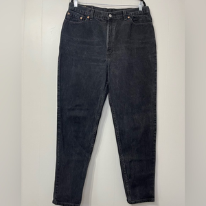 Levi’s Vintage‎ 2000 black denim 550 relaxed fit tapered leg 34”waist 18W L